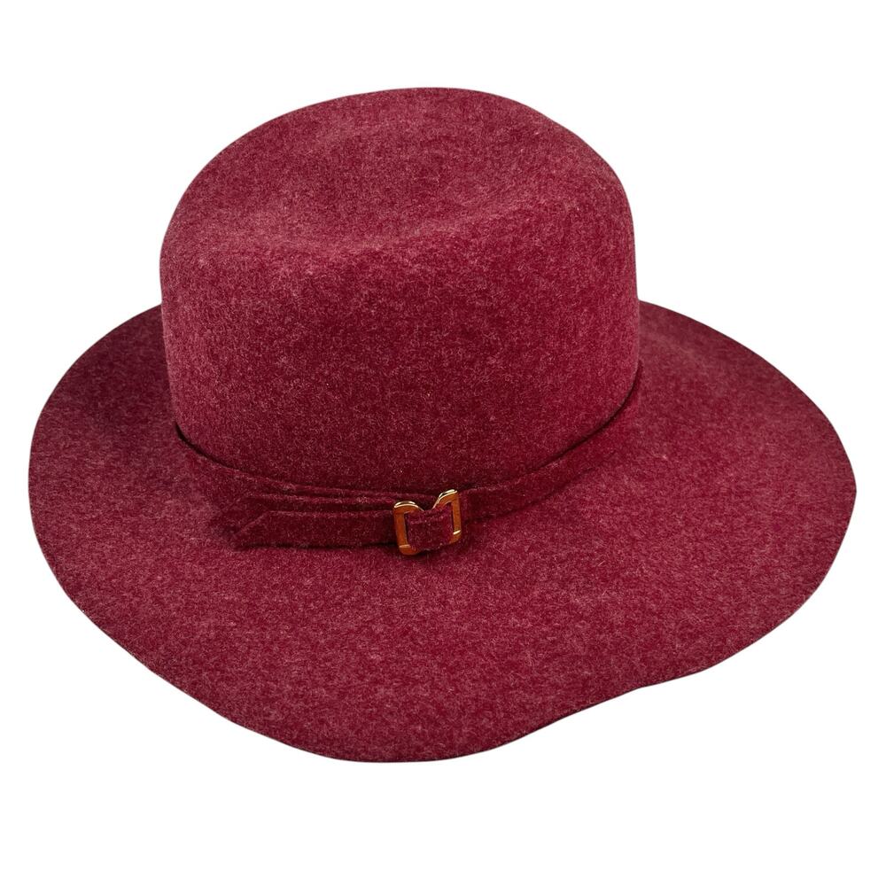 Kathy Jeanne Vintage Wool Hat Burgundy Maroon